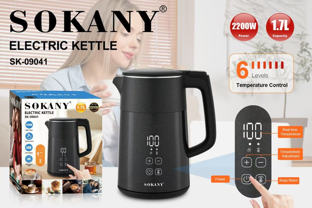 ការដាំទឹកអគ្គិសនី កំណត់និងរក្សារកំដៅ SOKANY